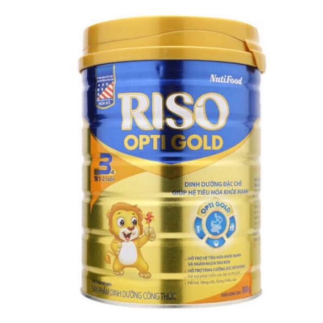 Nutifood Sữa Bột Riso Opti Gold 3 900g