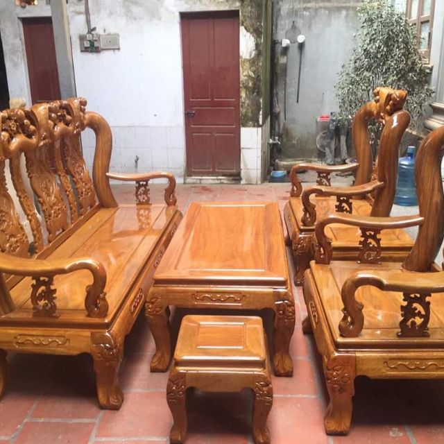 Bộ bàn ghế Minh Quốc Đào gỗ lim