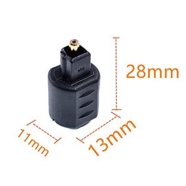 Đầu jack đổi âm thanh quang 3.5mm mini toslink cổng đực sang quang thường cổng cái