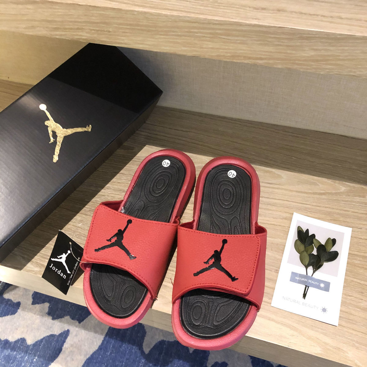 Dép Air Jordan nam và nữ vài miếng dán ma thuật AJ Joe 6 người bay bóng rổ chống trượt