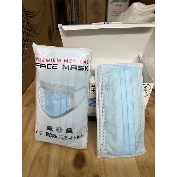 Khẩu trang 4 lớp CLEAN PRO+  1 hộp 50 cái