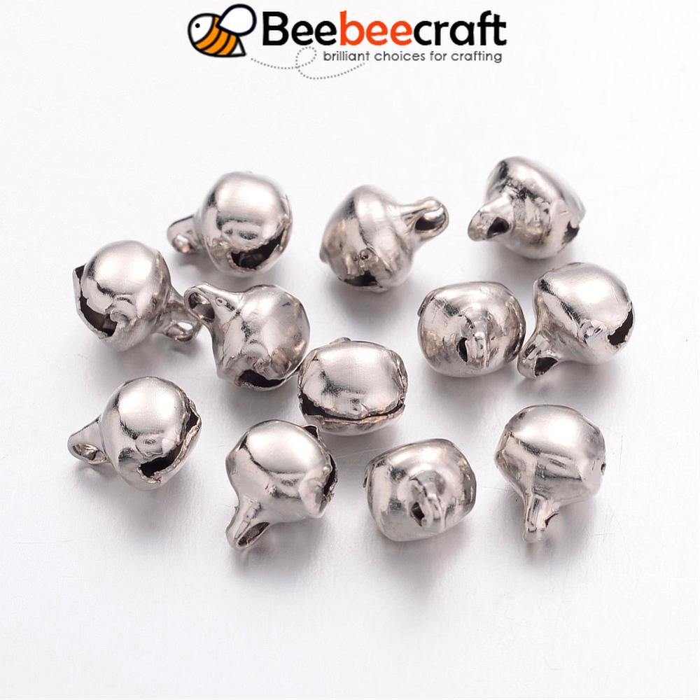 Beebeecraft Set 20~625 Chuông Sắt 8x6mm Trang Trí Giáng Sinh