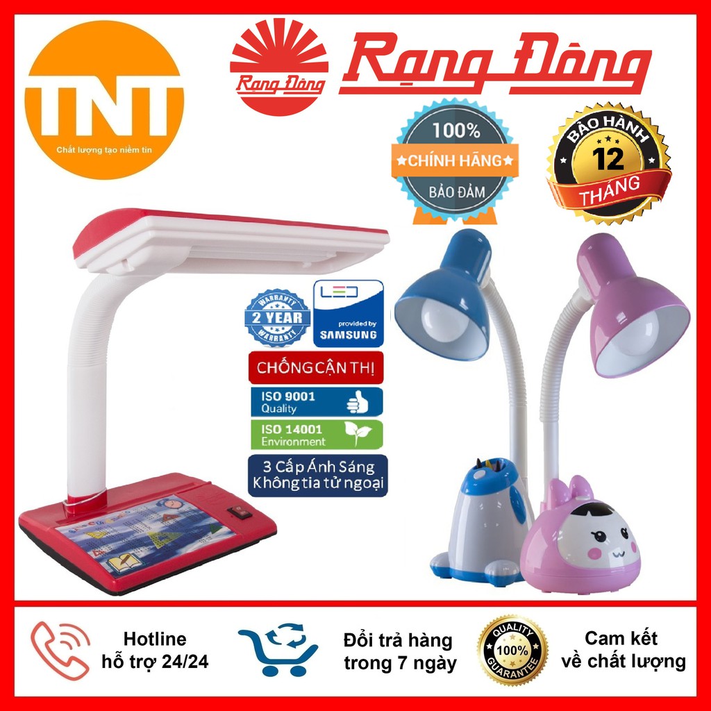 Đèn Học Để Bàn Chống Cận Rạng Đông - Hàng Chính Hãng, An Toàn Tiết Kiệm Điện Năng