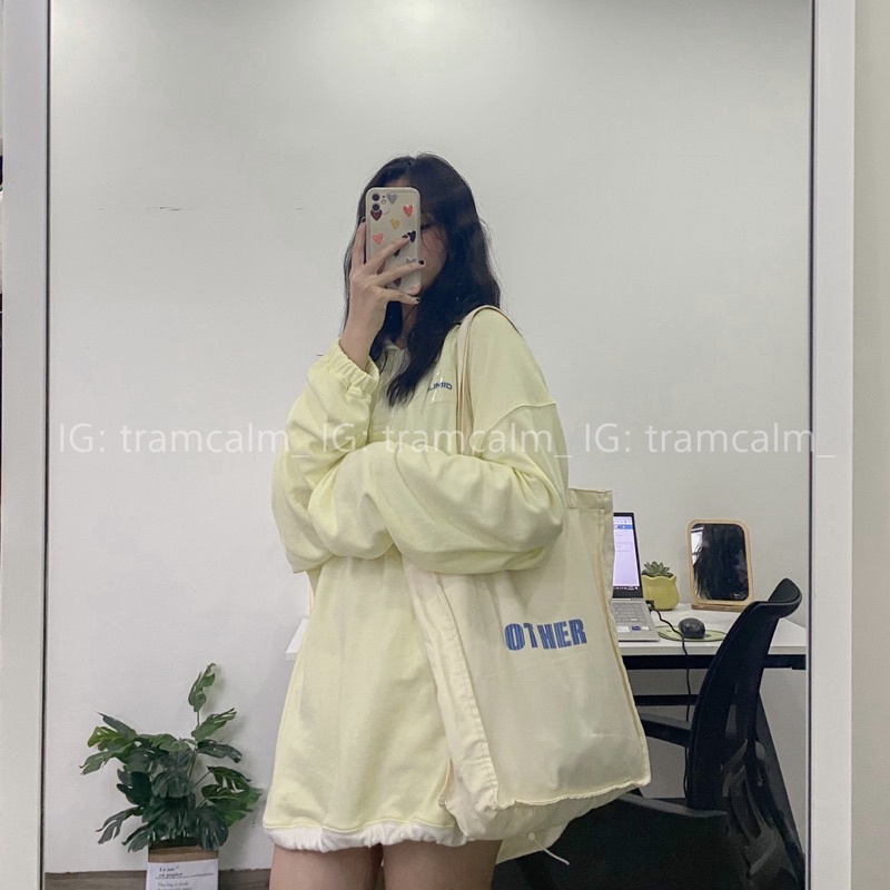 [Ảnh thật] Túi tote vải OT HER đi học siu đáng iuuuu