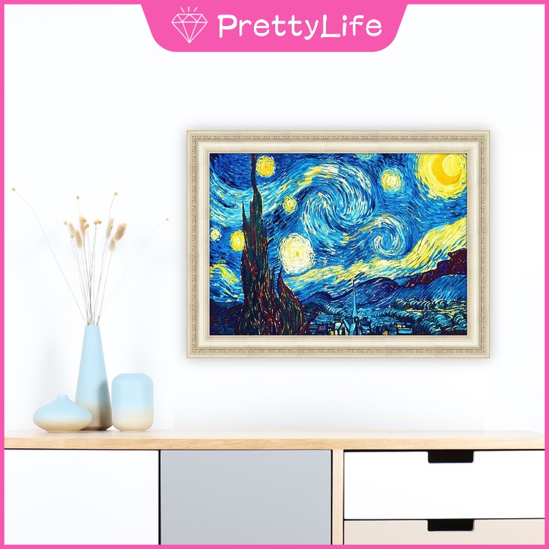 Tranh đính đá 5D tự làm hình tranh Van Gogh 30x40cm/40x50cm