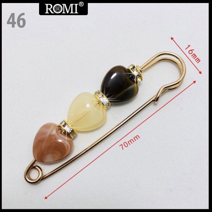 ROMI 06 - Trâm Cài Áo Hình Bướm Cao Cấp Sang Trọng Kiểu Phụ Kiện Trang Trí Váy Đầm Dành Cho Nữ