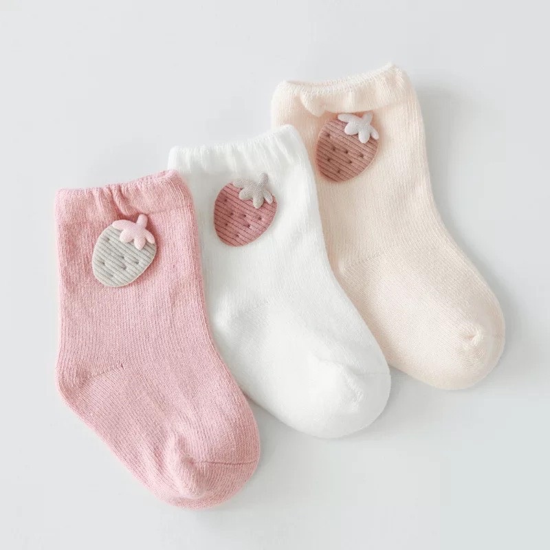 Set 3 tất Nemo Kid đính thỏ, gấu, carot, dâu tây