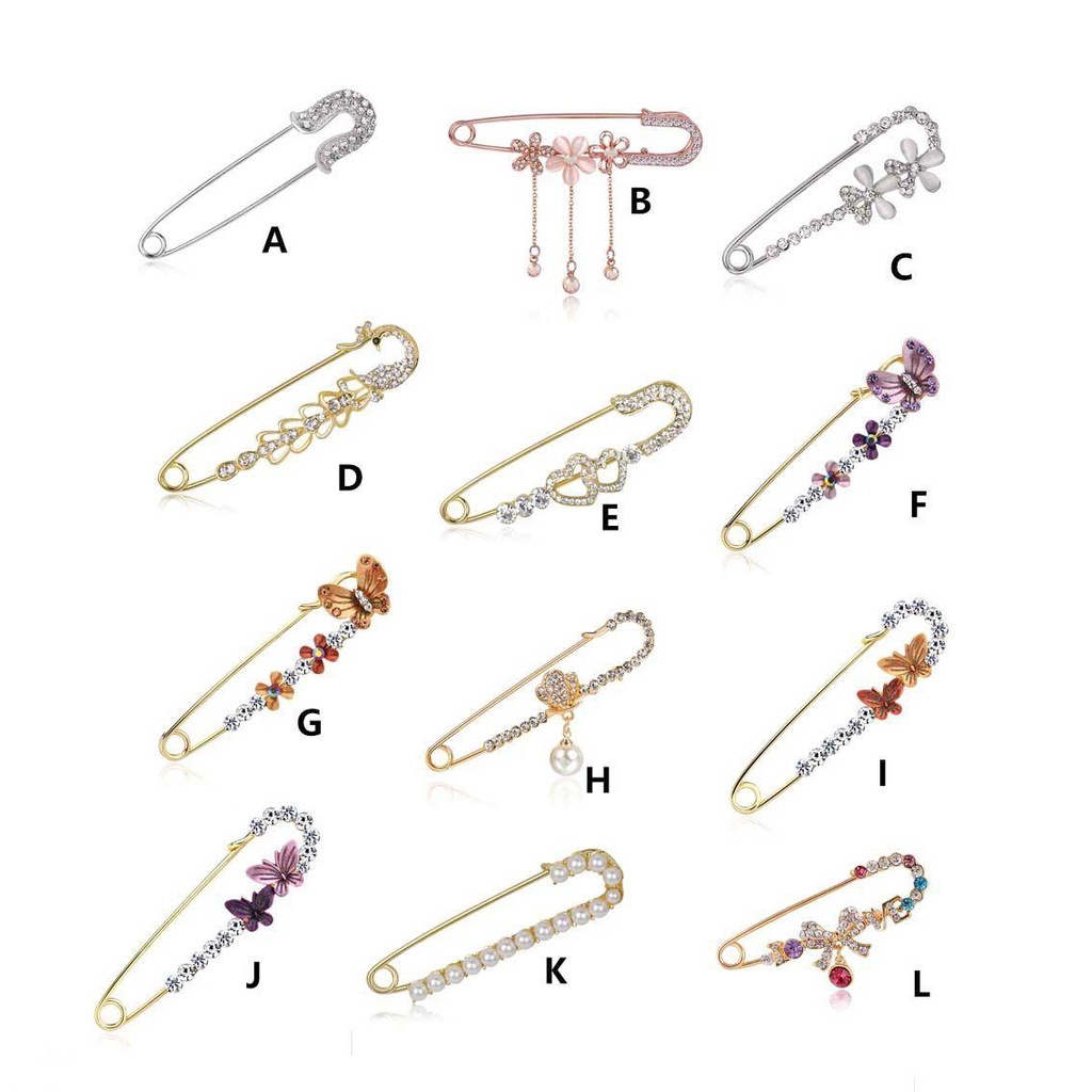 Ghim Cài Khăn Choàng / Nơ Bằng Hợp Kim Tráng Men Thanh Lịch Thời Trang|Trang Sức Vòng Cổ