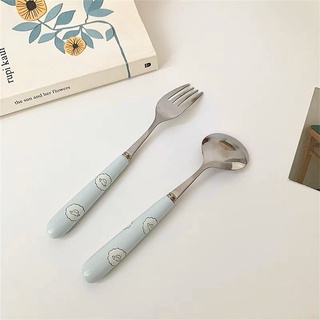 Set thìa dĩa họa tiết hoạt hình