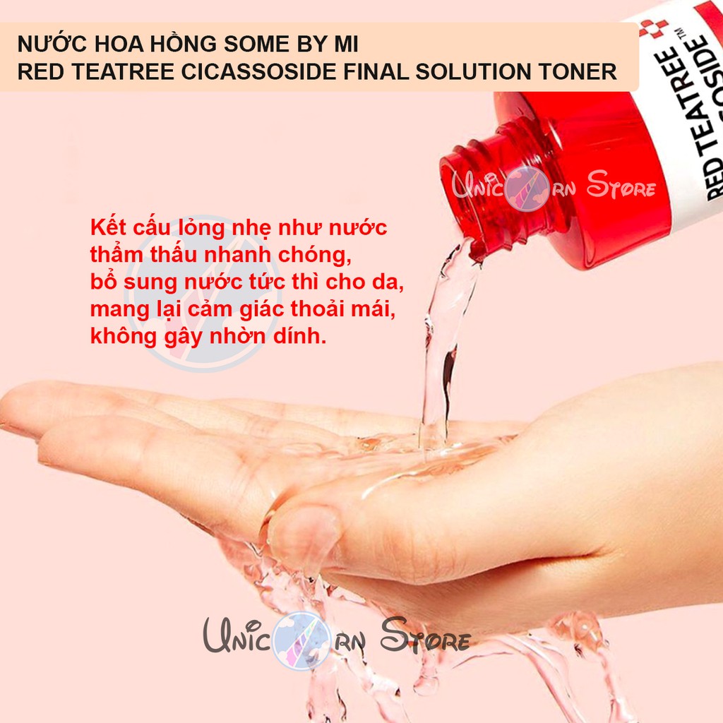 Nước Hoa Hồng Ngừa Mụn Tràm Trà Đỏ Some By Mi Red Teatree Cicassoside Toner 150mL