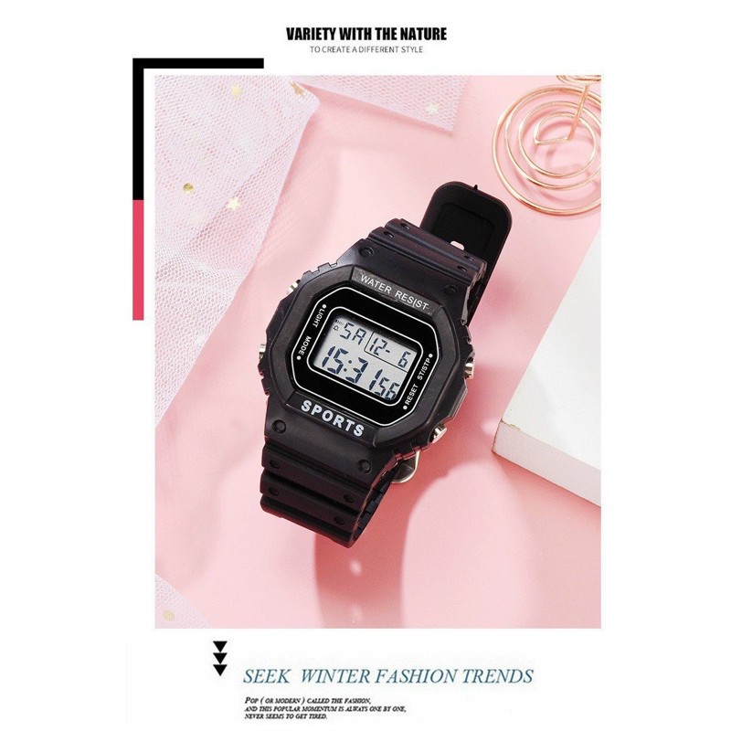 Đồng hồ warter resist sports thể thao nam nữ, kiểu dáng năng động | BigBuy360 - bigbuy360.vn