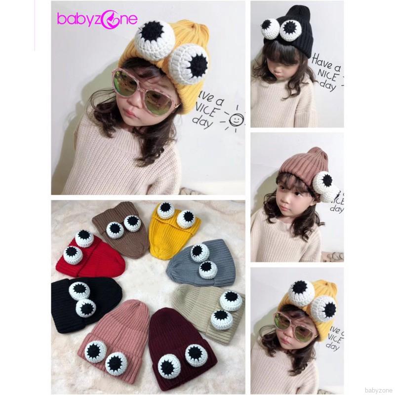 Autumn Winter Baby Cute Cartoon Big Eyes Headgear Cap