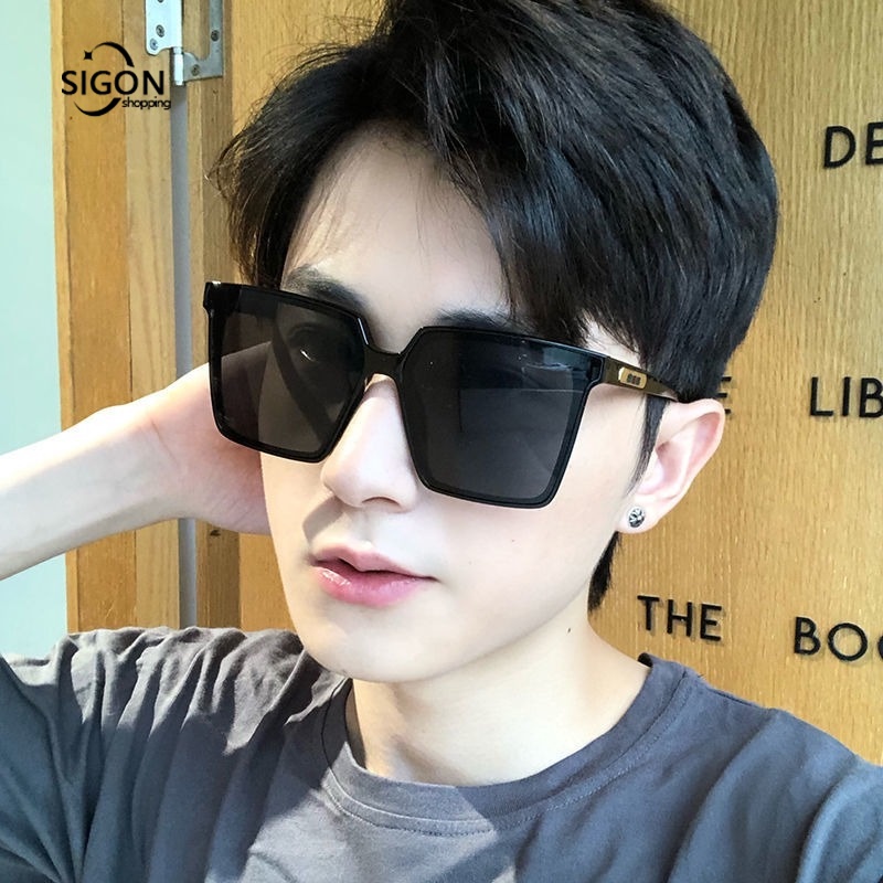 Kính Mát Gọng Vuông Lớn Chống Tia Cực Tím Thời Trang Cho Nữ
