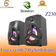 Loa vi tính 2.0 Bosston Z230 Led RGB âm thanh vượt trội công suất 12W ( NEW 100%)
