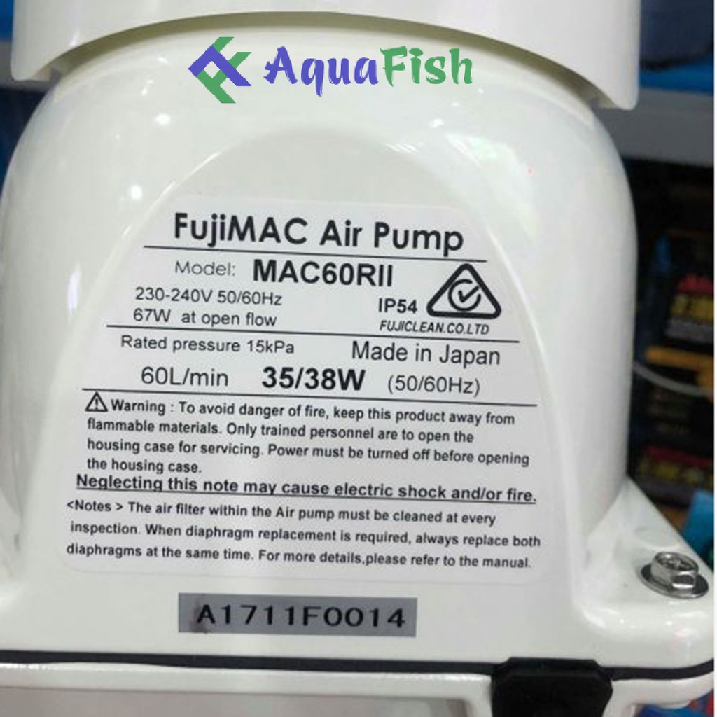 Máy Sục Khí Hồ Cá Koi Fujimac MAC-40R đến MAC-300R xuất xứ Nhật Bản (máy sủi khí chạy êm, tiết kiệm điện)
