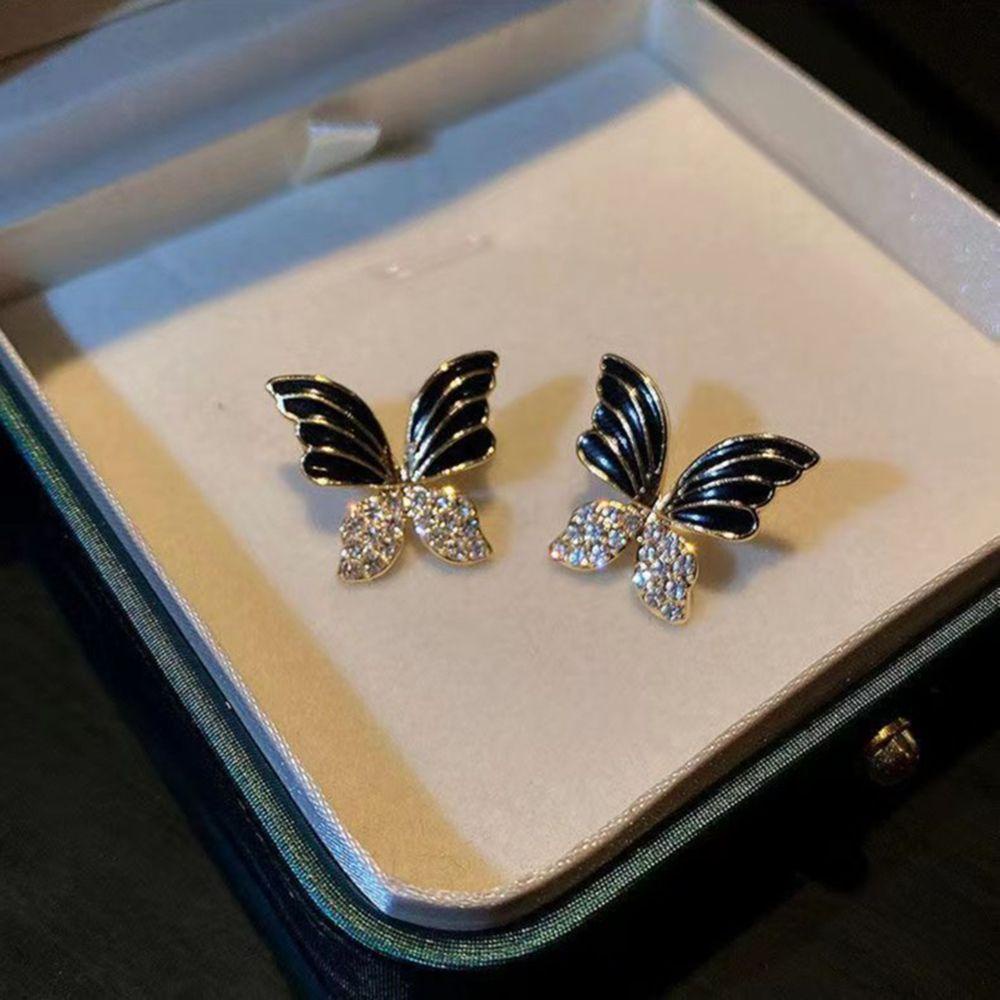 Bông Tai Hình Bướm Sang Trọng Phong Cách Vintage Dành Cho Nữ