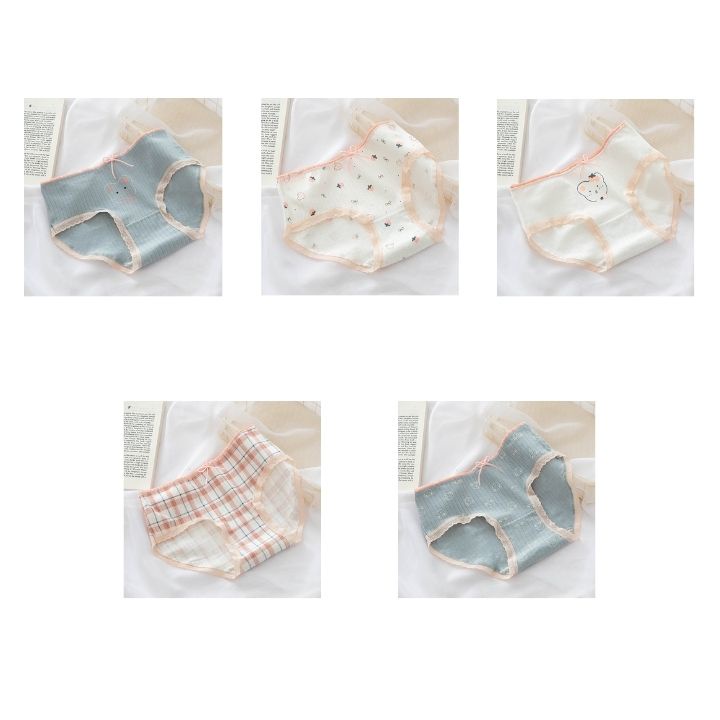 Quần Lót Nữ Cao Cấp Cotton Kháng Khuẩn Nâng Mông Thông Hơi Hoạ Tiết Cute Couple TOPBRA