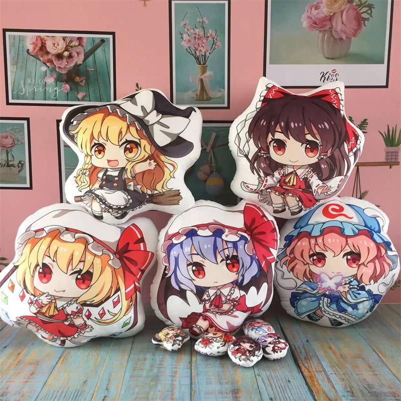 Gối Nhồi Bông HT3 Touhou Project Reimu Marisa Yuyuko Remilia Flandre Trang Trí Nhà Cửa