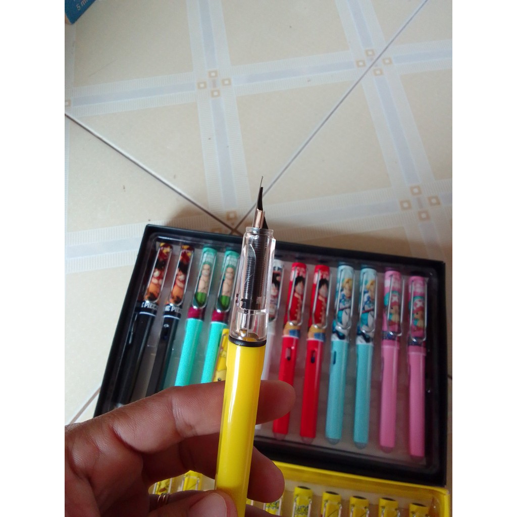 Bút Máy Mực Xanh Tẩy Xóa Được Luyện Chữ Siêu đẹp