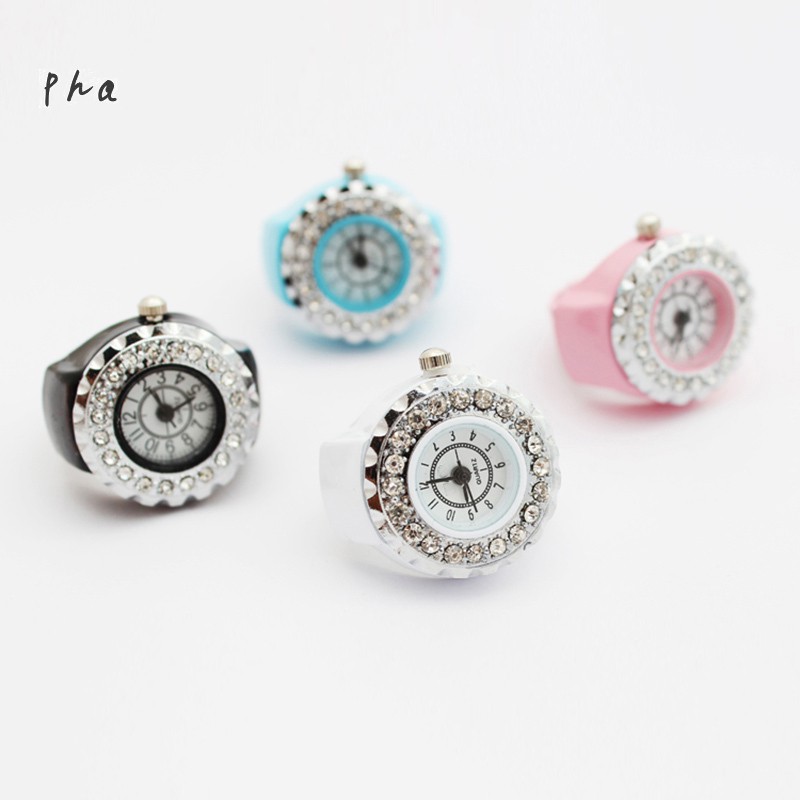 Nhẫn Đồng Hồ Đính Đá Thời Trang Cho Nữ