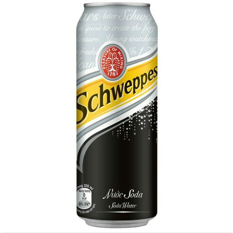 Lốc 24 lon nước soda Schweppes 320ml/lon