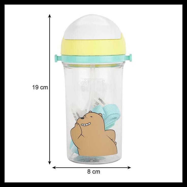 Miniso Bình Nước Nhựa 400ml - Panda Bkl157