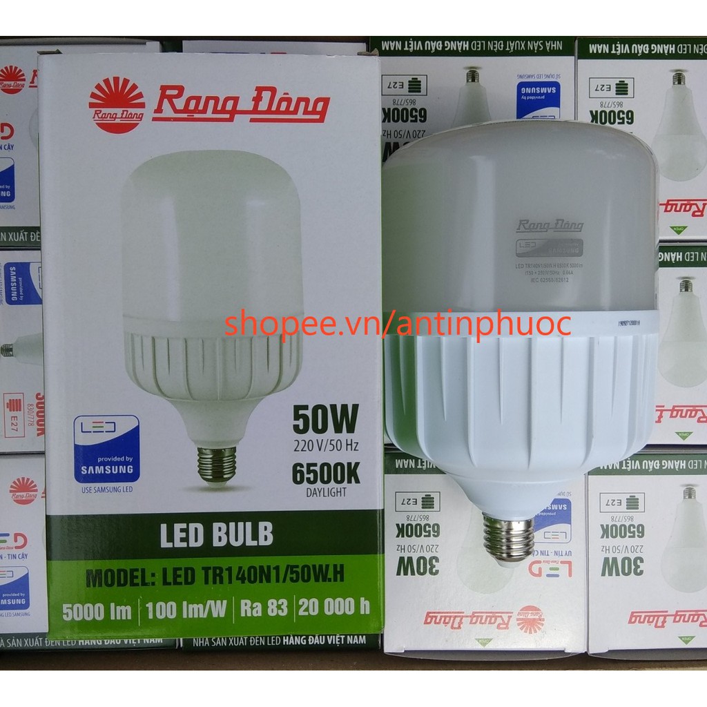 Bóng đèn led Rạng Đông 50w công suất cao - Bóng đèn LED chất lượng cao , tiết kiệm điện