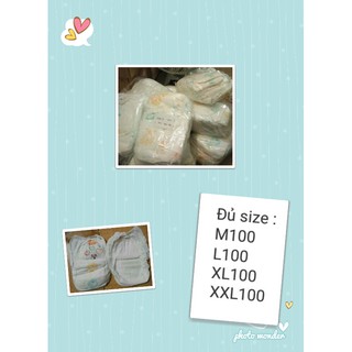 100 bỉm quần trần nhập khẩu đủ size m/l/xl/xxl/xxxl