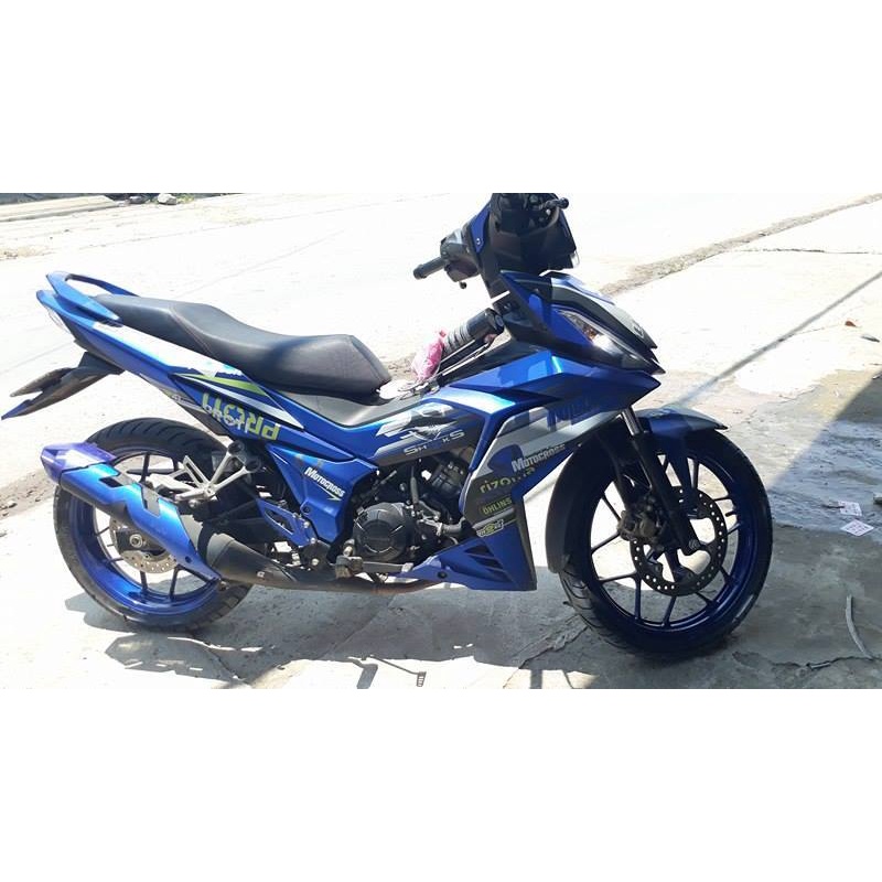 Sơn Xịt H195M _ Chai Sơn Xịt Xe Máy Samurai H195M Màu Xanh Dương _ Sporty Blue