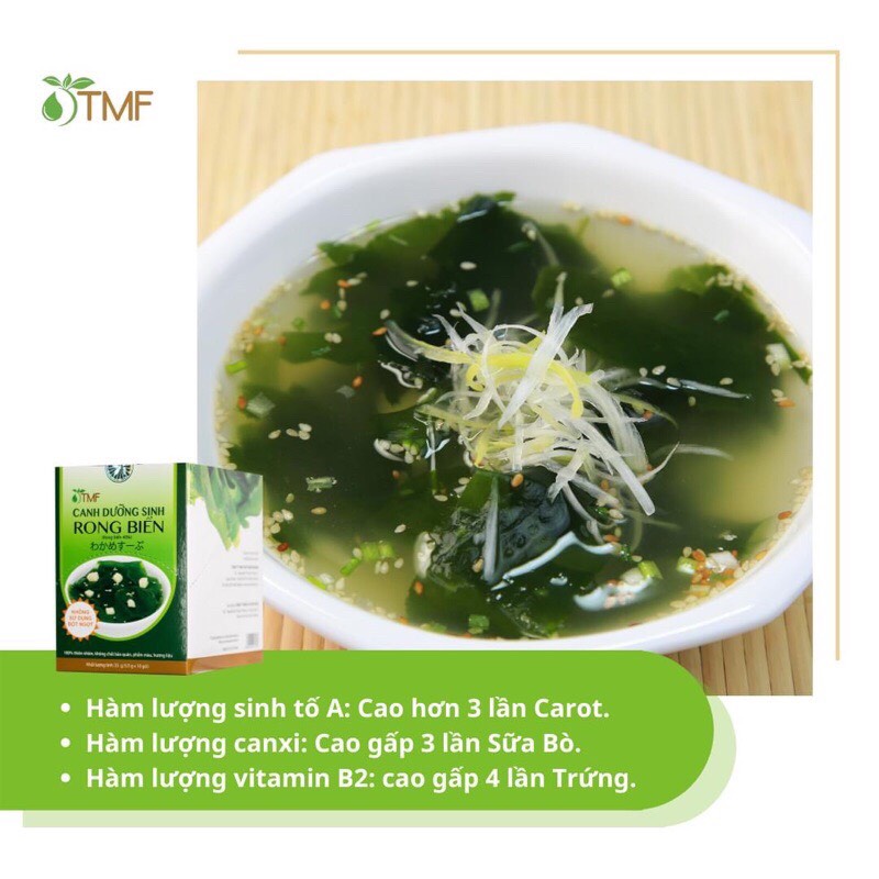 1 Gói Canh Rong Biển Ăn Liền,Canh Dưỡng Sinh Rong Biển Ăn Chay-AnKanFood