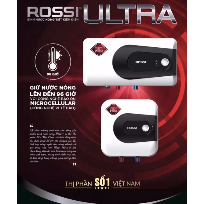 Bình Nóng Lạnh Rossi 20L Ti