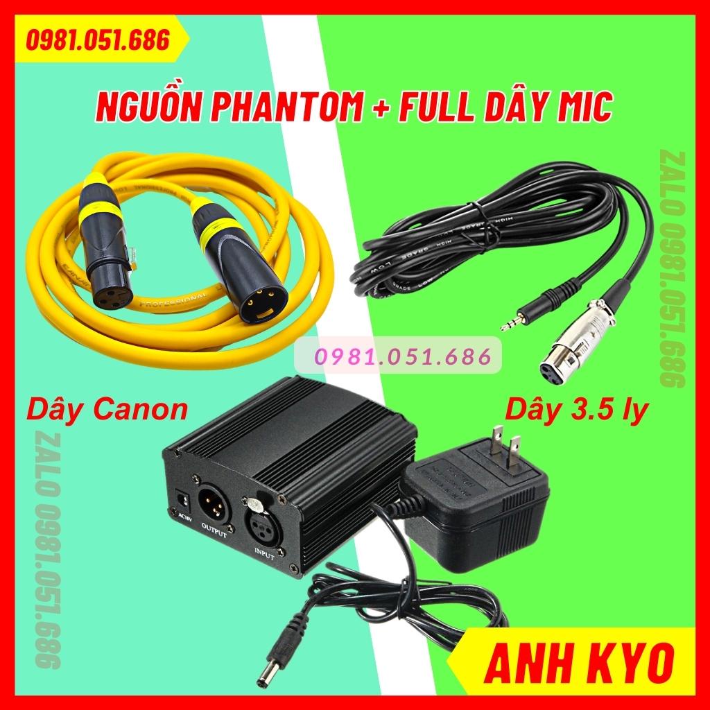 Micro Takstar PC K200 Thu Âm Chuyên Nghiệp Kèm Nguồn Phantom 48v Dây Giắc Đầy Đủ Theo Kèm