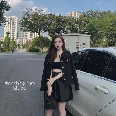Áo khoác dạ cúc sang chảnh sịn sò
