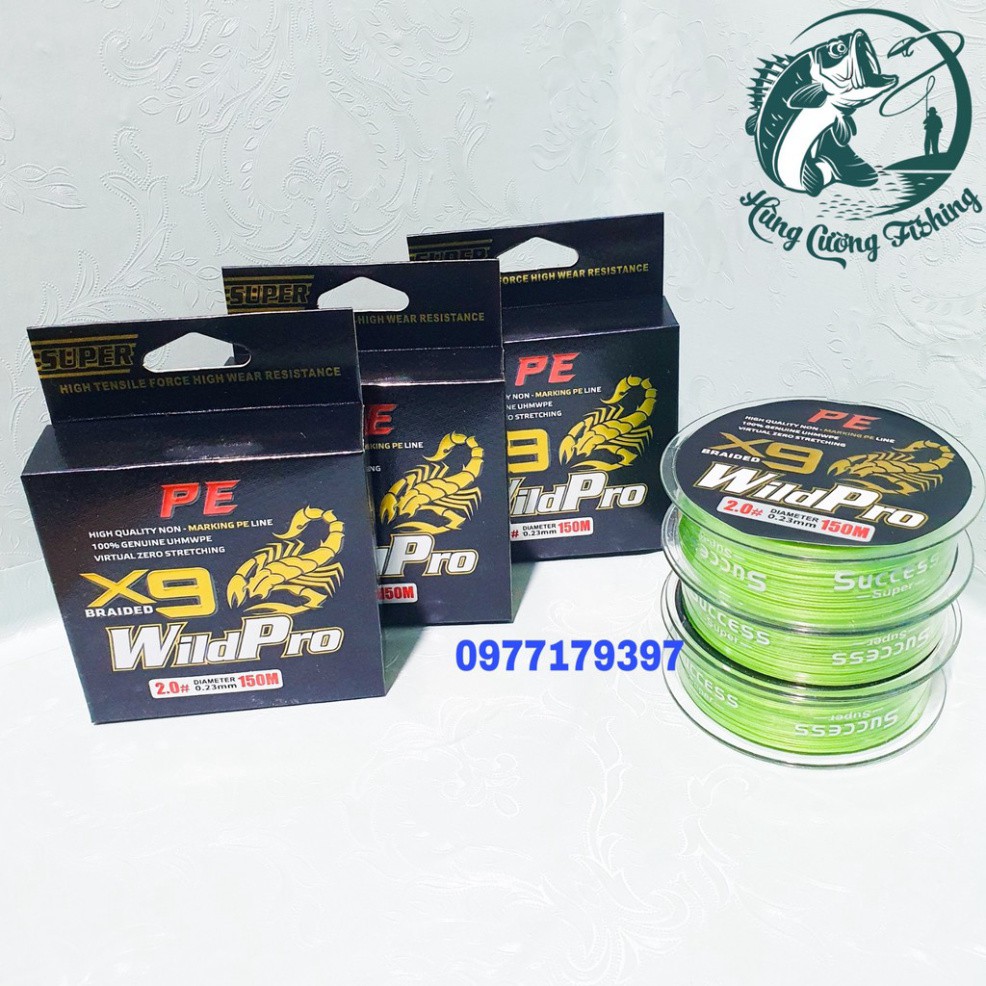 Dây dù PE Siêu Bền Câu Cá Dù x9 wild pro 150m 🔰 Dây Câu Chất Lượng 🔰 Dây Dù Câu Cá