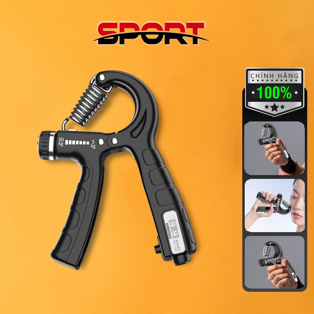 ♞⊕Kìm bóp tay, dụng cụ tập tay đắc lực cho người gym, tùy chỉnh cân nặng từ 5 đến 60KG có bộ đếm số