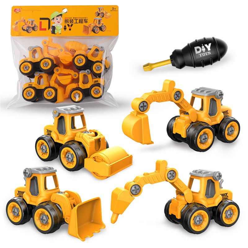 Bộ 4 Đồ Chơi Xây Dựng Xe Cứu Hỏa Xe Cứu Hỏa Dành Cho Trẻ Em