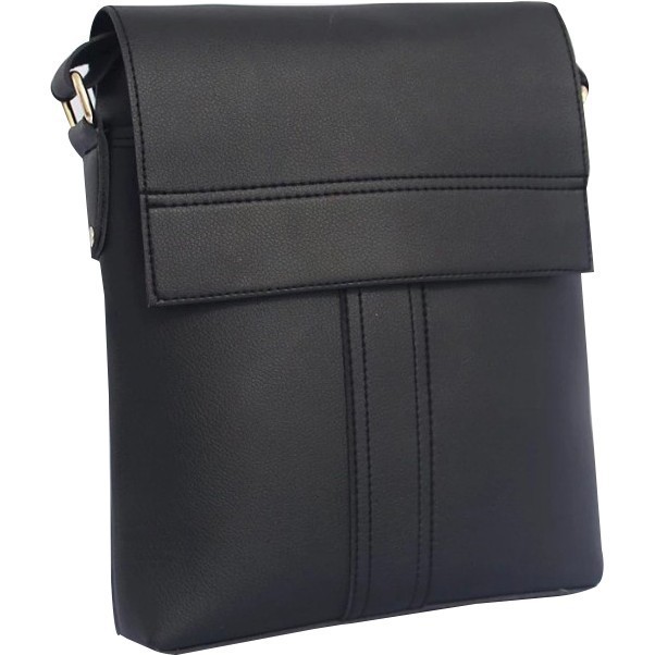 túi đeo chéo nam 🎒 Freeship 🎒 Giảm 10K Khi Nhập [TUIXACH10k] 🎒  Túi Đeo Chéo Đựng Ipad Nam HI&T 24 (Đen)