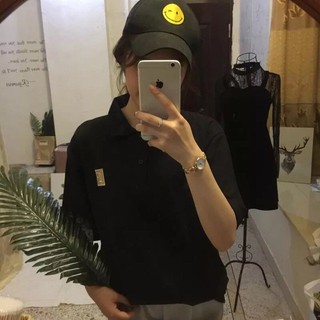 Áo Polo Ulzzang Đen Trắng [ ẢNH THẬT ]