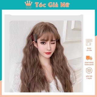 Tóc giả nữ nguyên đầu xù lửng 45cm, c8184