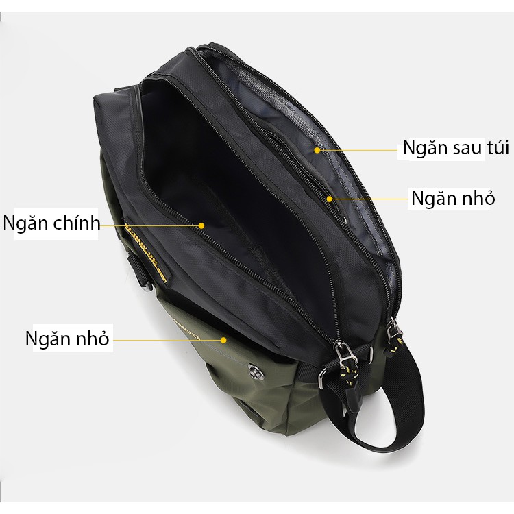Túi đeo chéo thời trang nhiều ngăn BIYATE