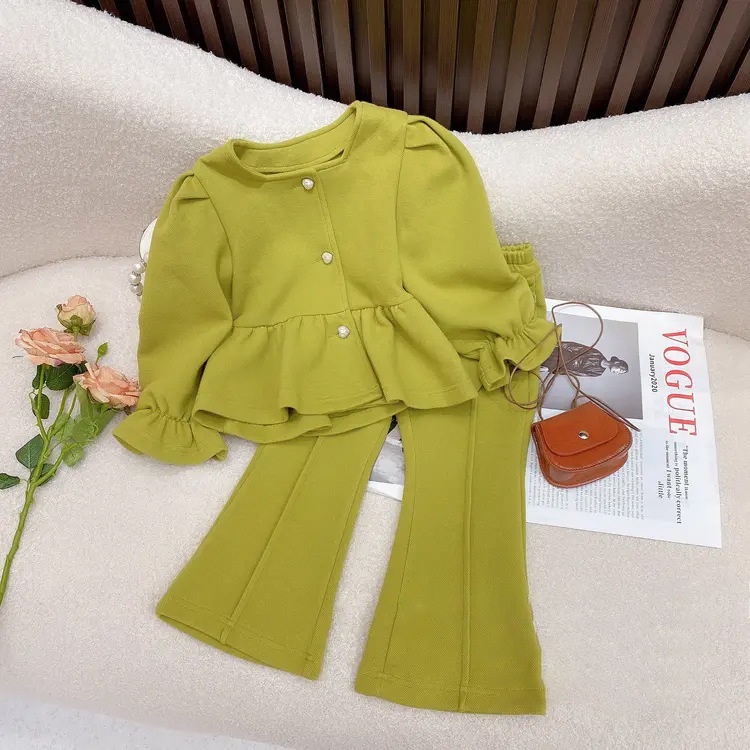 BEAR LEADER Set Đồ Thể Thao Hai Món Thời Trang Mùa Thu 2023 Cho Bé Gái 2-7 Tuổi