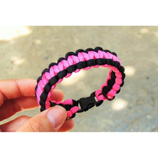 Vòng Tay Sinh Tồn Cobra Paracord LT10 Màu Hồng