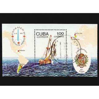 Tem sưu tập 100 tem thuyền cto cuba