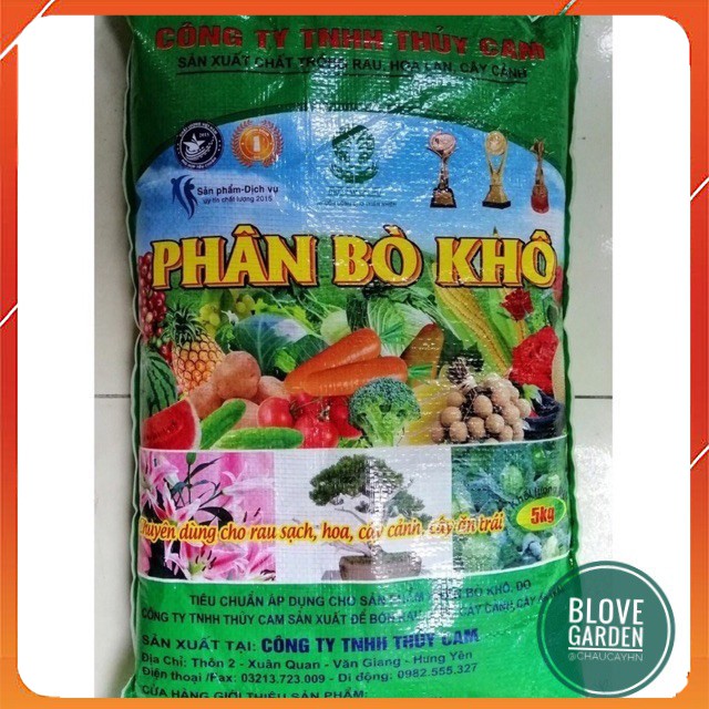 (1kg) Phân bò khô, phân bò chuyên dùng cho rau sạch, hoa quả, cây trồng cải tạo đất tơi xốp, rễ cây khỏe mạnh