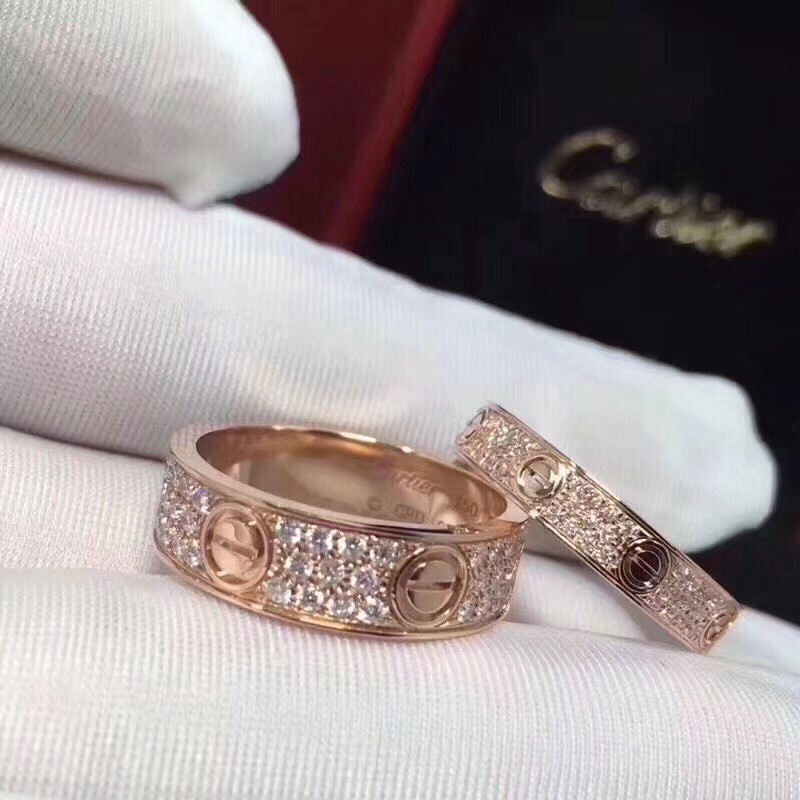 Nhẫn Cưới 3 Hàng 6MM Dành Cho Cặp Đôi