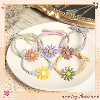 Dây buộc tóc hình hoa cúc phong cách vintage Hàn Quốc, Chun Buộc Tóc cho bạn nữ - TinyHouse 🌼🌼🌼