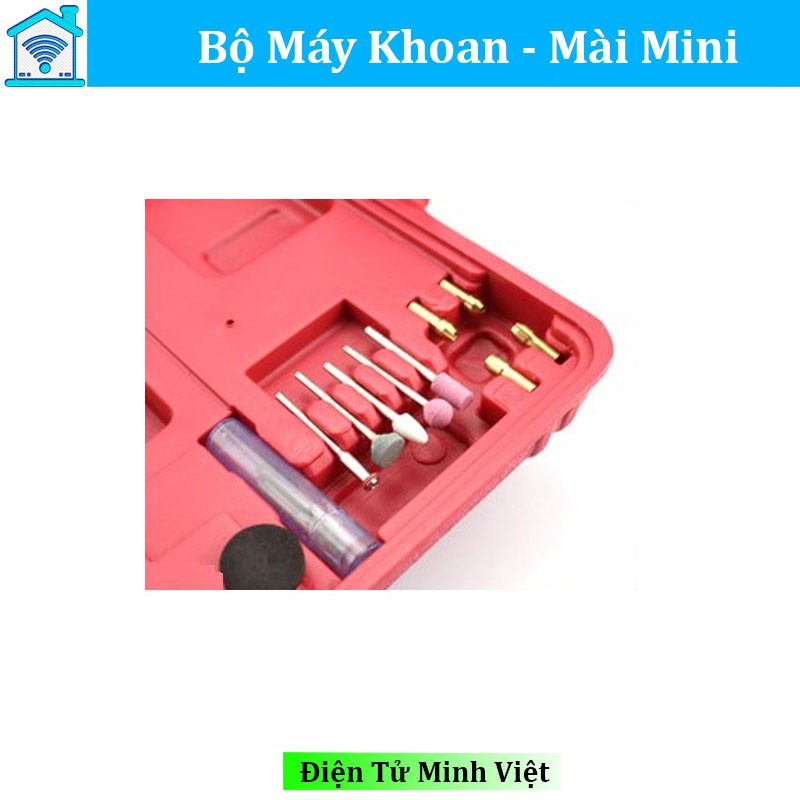 Bộ Máy Khoan, Mài Mini Đa Năng Cầm Tay - Khoan Hộp Đỏ Chất Lượng Cao