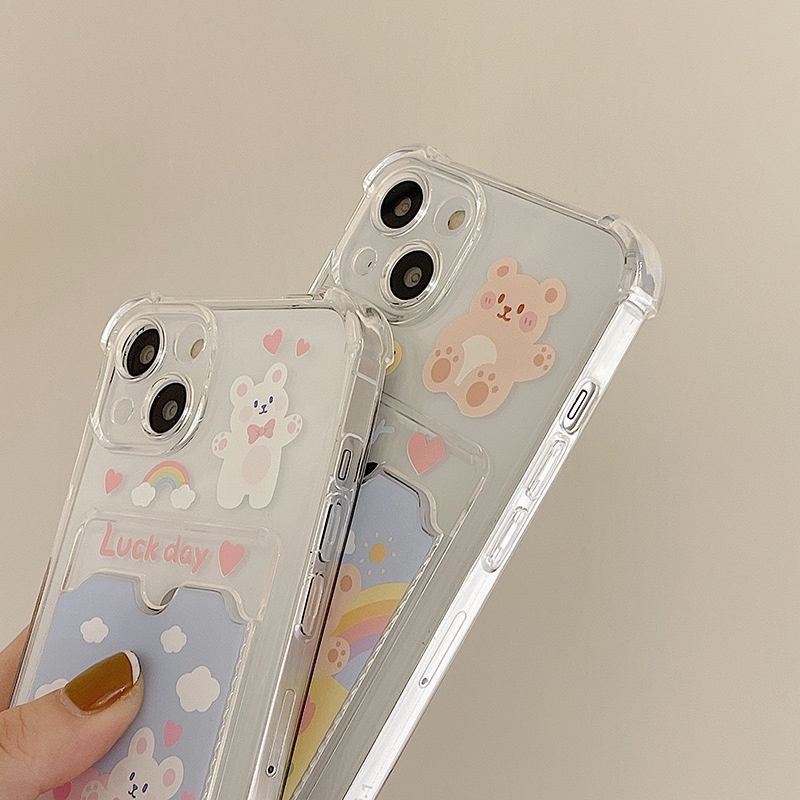 Ốp lưng IPhone  trong túi đựng thẻ ảnh lucky day 6/6s/6plus/6splus/7/7plus/8/8plus/xs/11/12/13/14/pro/max/plus/promax TT