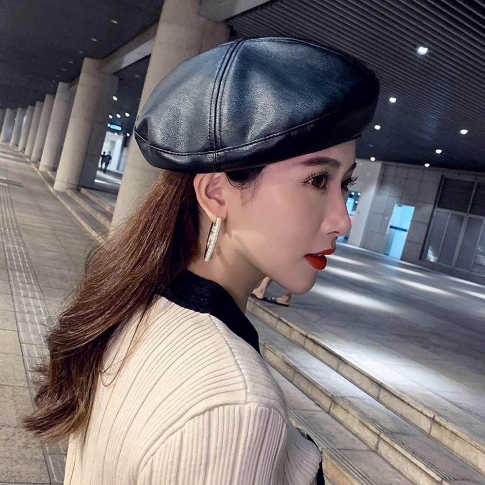 Mũ beret màu sắc retro thanh lịch cho nữ