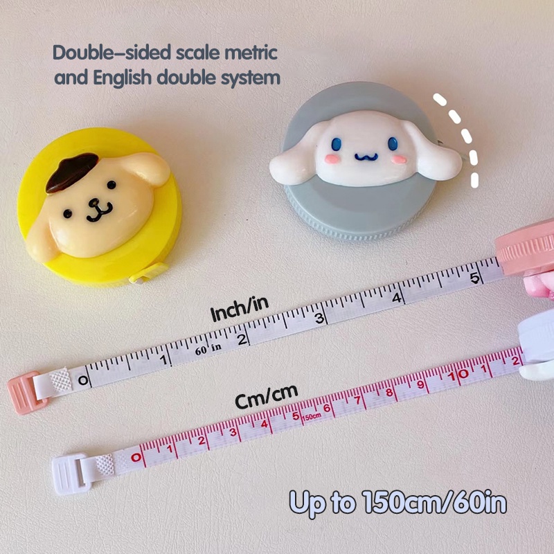 Thước Dây Mềm Hình Tròn In Hoạt Hình Dễ Thương